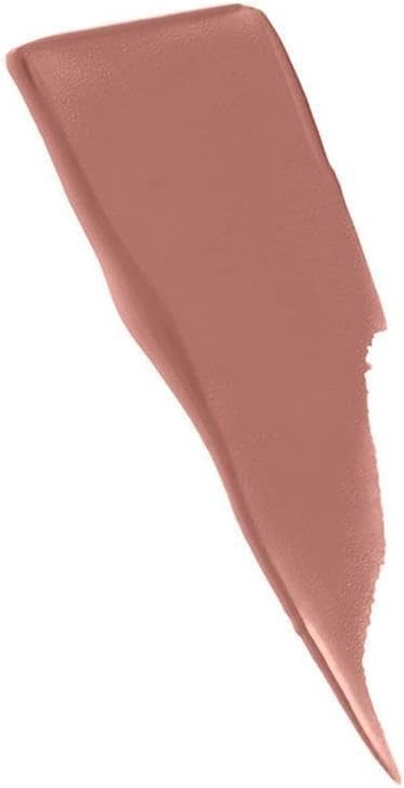 Maybelline New York, Superstay Matte Ink, Pintalabios Mate De Larga Duración, Tono 65 - Seductres, Rosa Nude