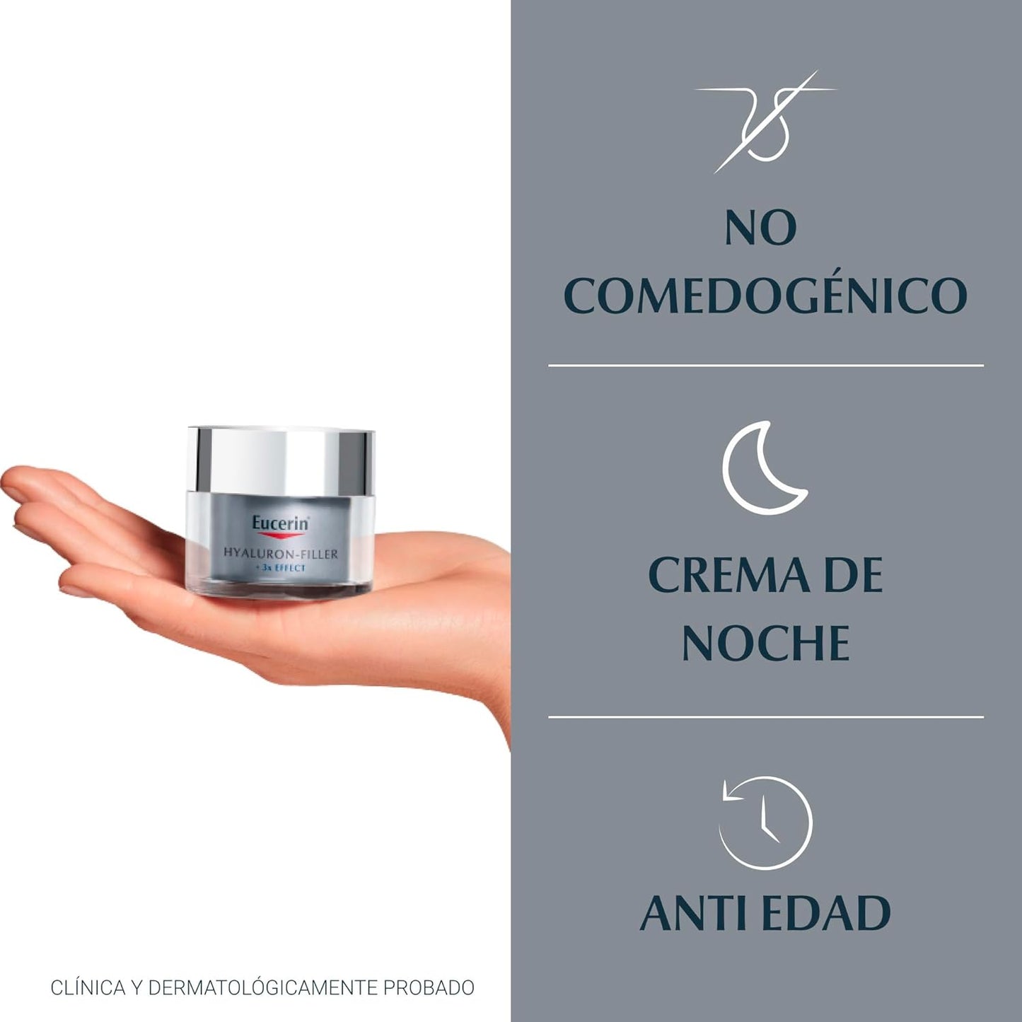 Anti-Age Hyaluron-Filler Nacht Creme, 50 Ml Crema