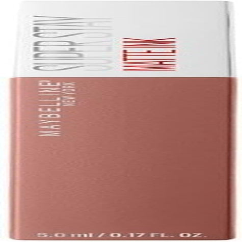 Maybelline New York, Superstay Matte Ink, Pintalabios Mate De Larga Duración, Tono 65 - Seductres, Rosa Nude